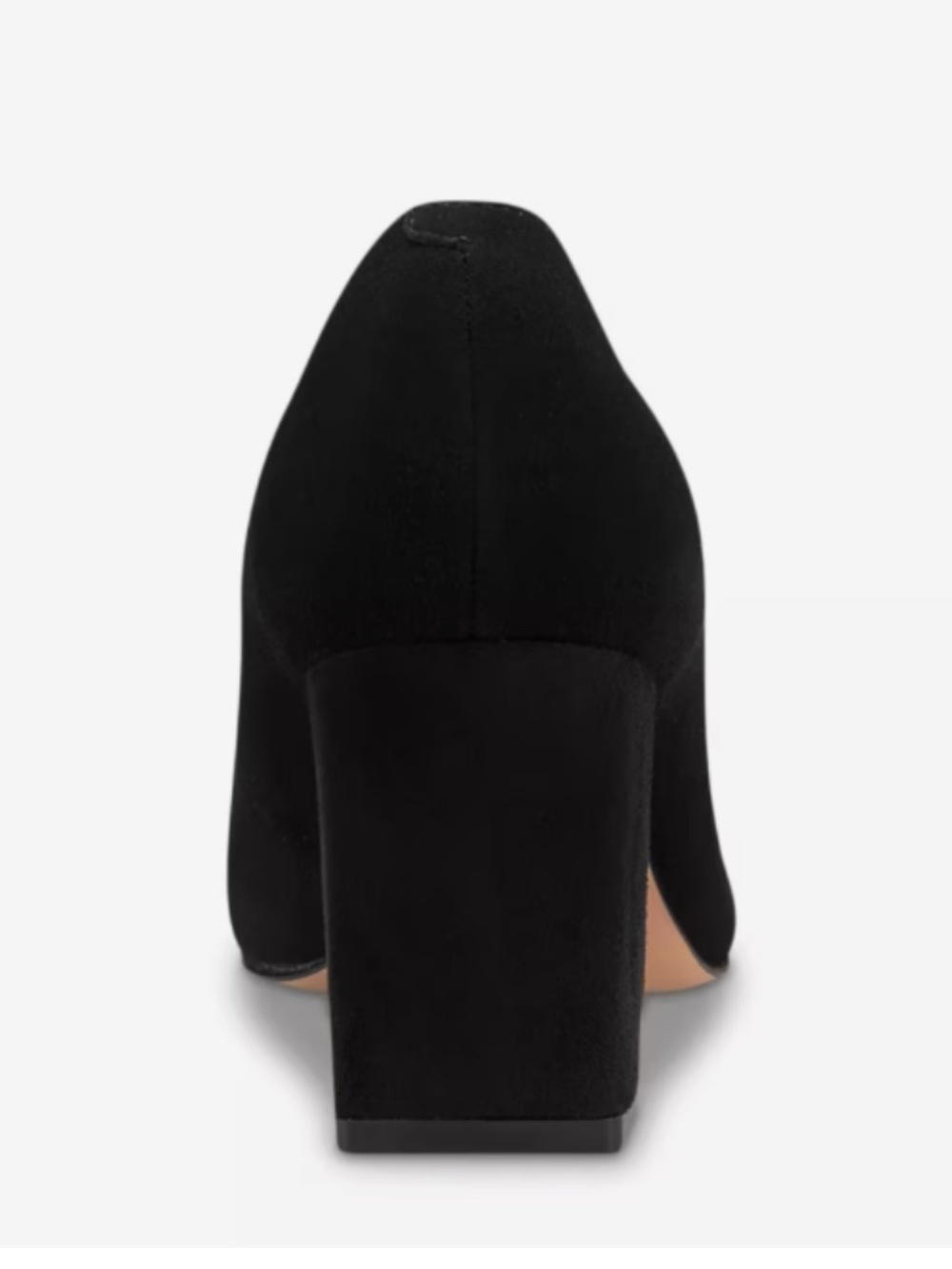 Marc Fisher Keri Women Pump Black Suede Block Heel Pointed Toe Size 7.5 - Picture 2 of 8